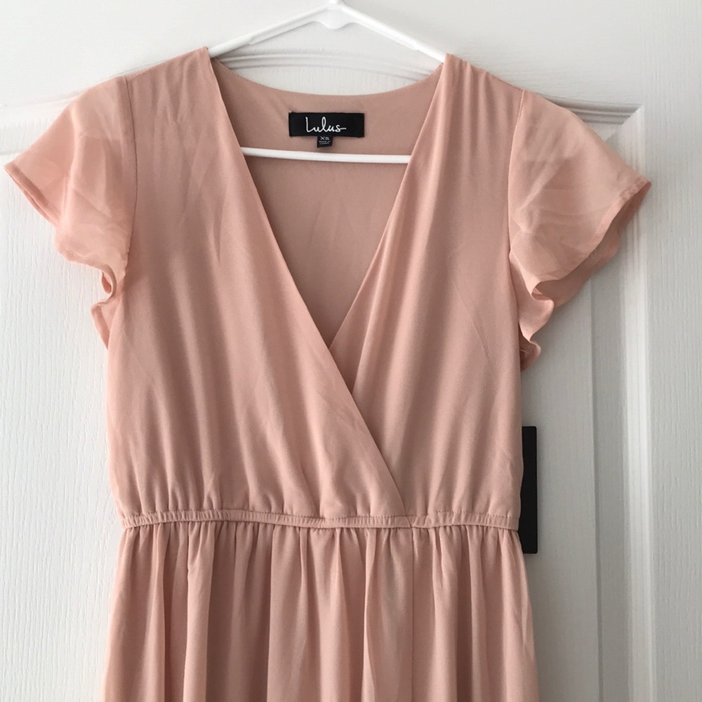 NWT Lulus Blush Maxi Dress